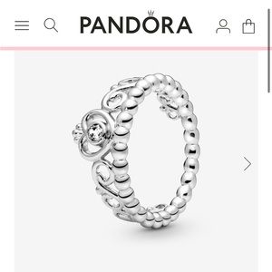 Pandora princess tiara ring